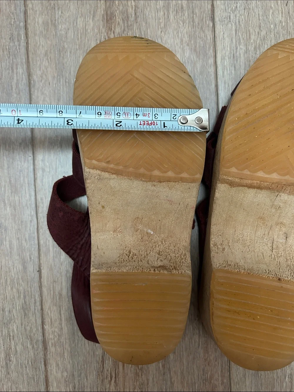 Mabo Maryjane girls clogs Swedish sandals maroon size 29